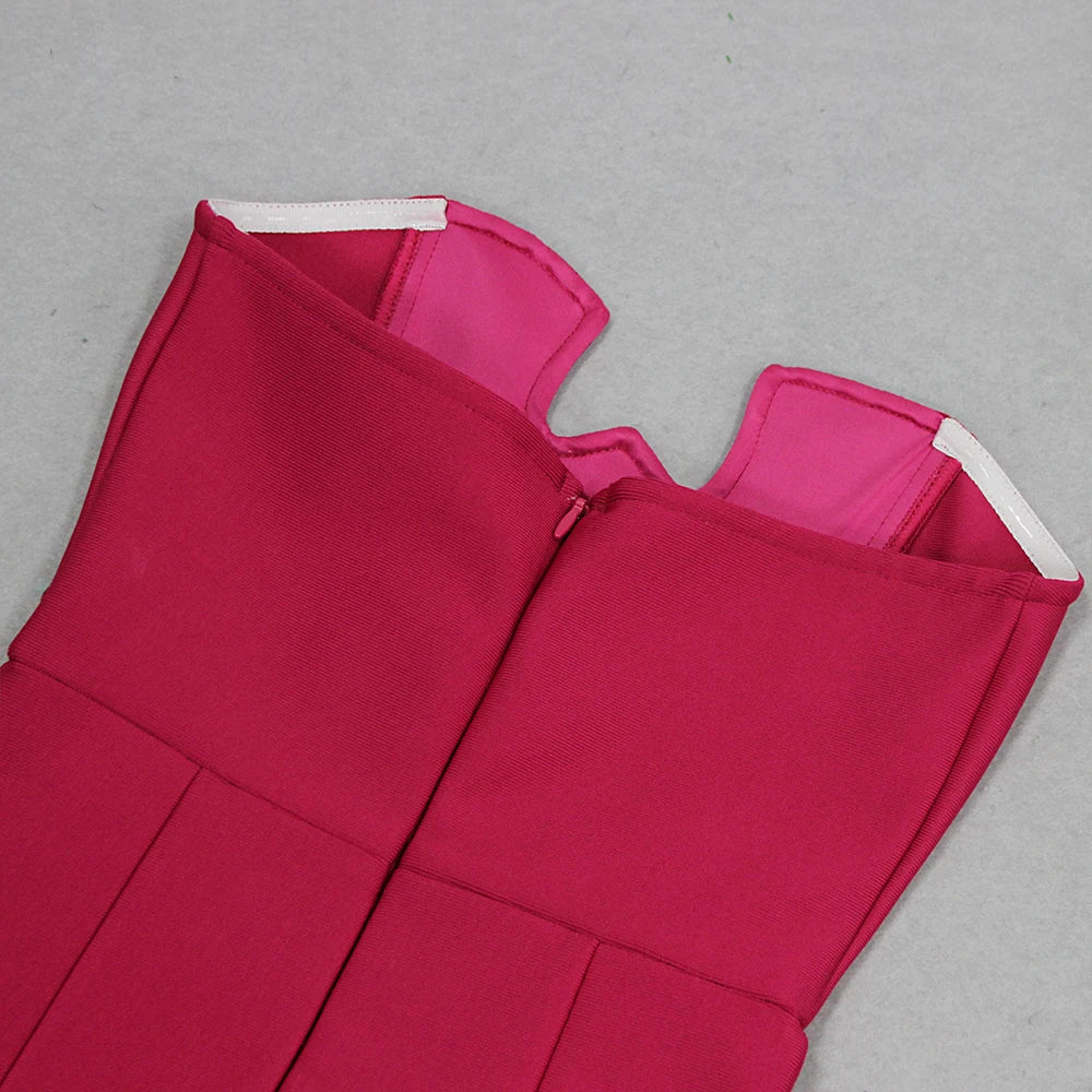 Fuchsia Bloom Feather Dress
