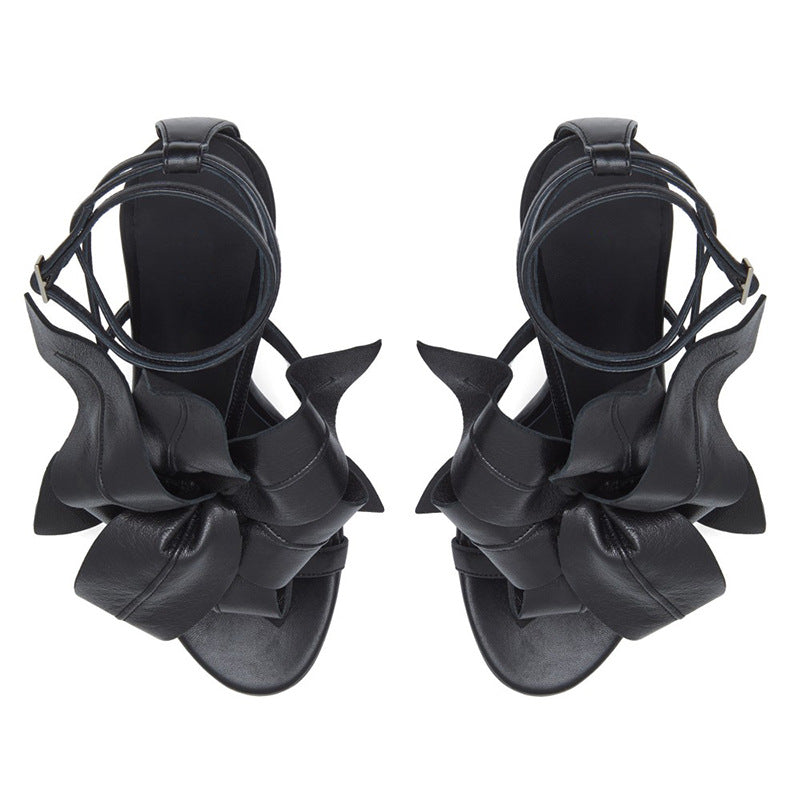 Oversized Bloom Stiletto Sandal