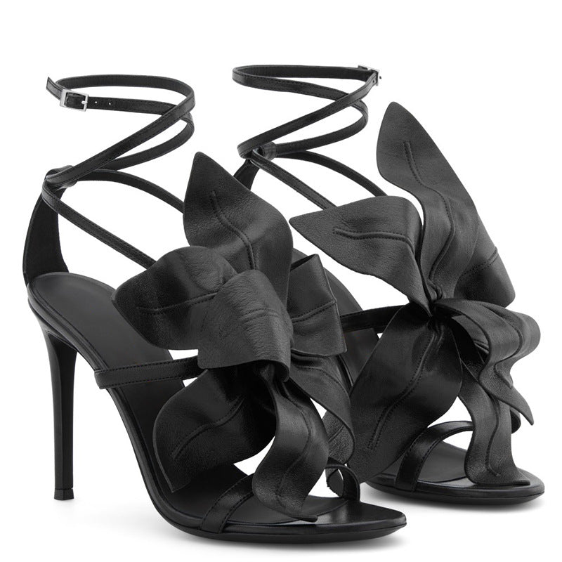 Oversized Bloom Stiletto Sandal
