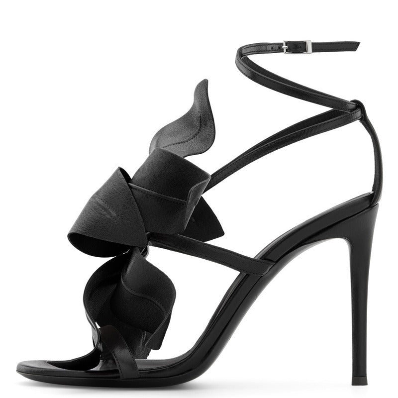 Oversized Bloom Stiletto Sandal