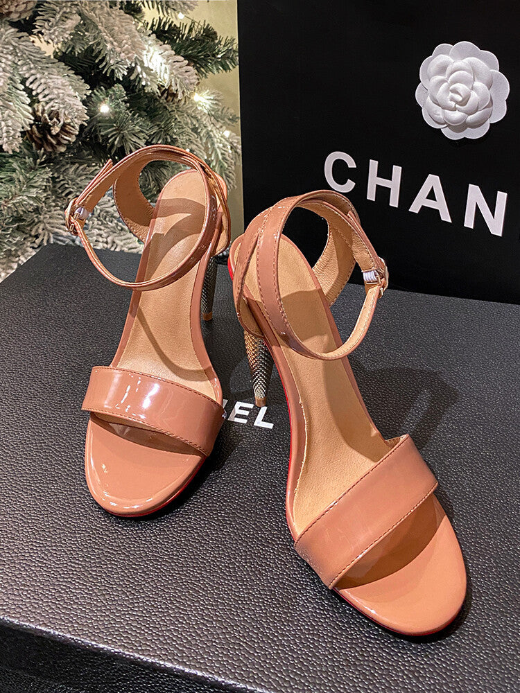 Lipstick Stiletto Gladiator Sandal