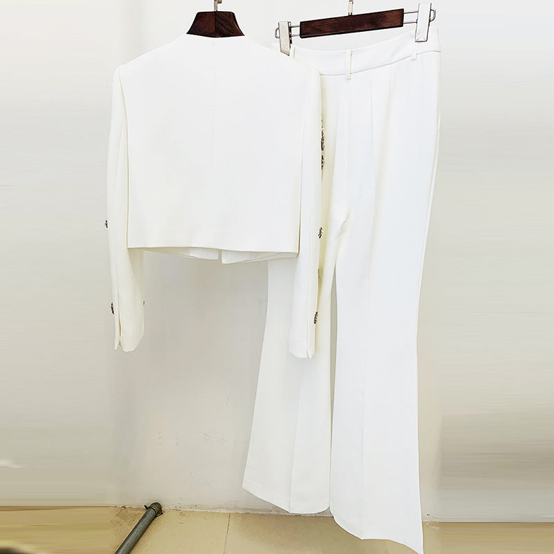 Rhinestone Authority Split-Pant Set (Two Piece)