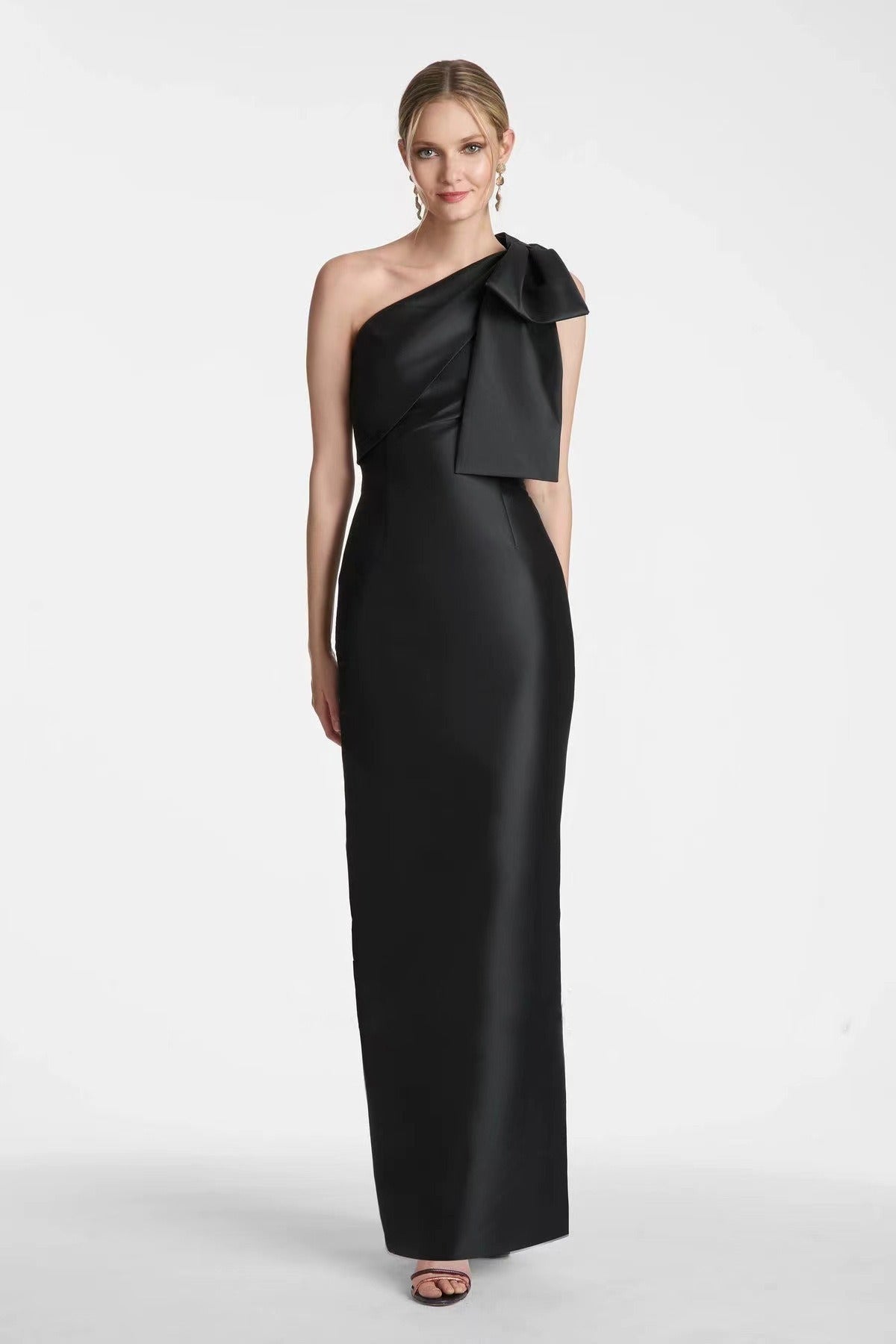 Solstice Luxe Bow-Tie One Shoulder Bandage Dress