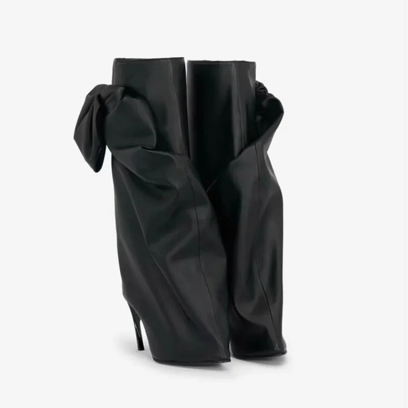 Bow Wrap Calf Boot
