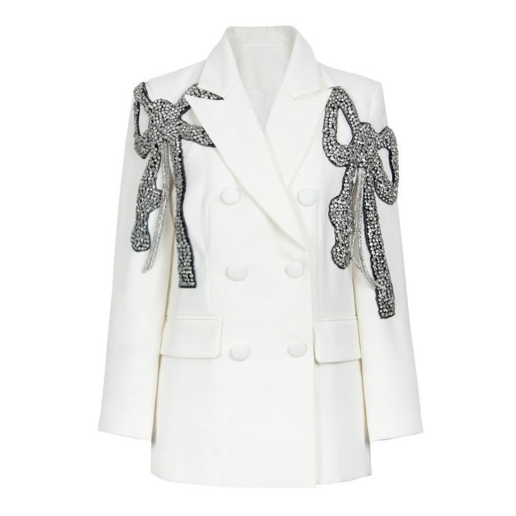 Facetline Patchwork Diamond Blazer