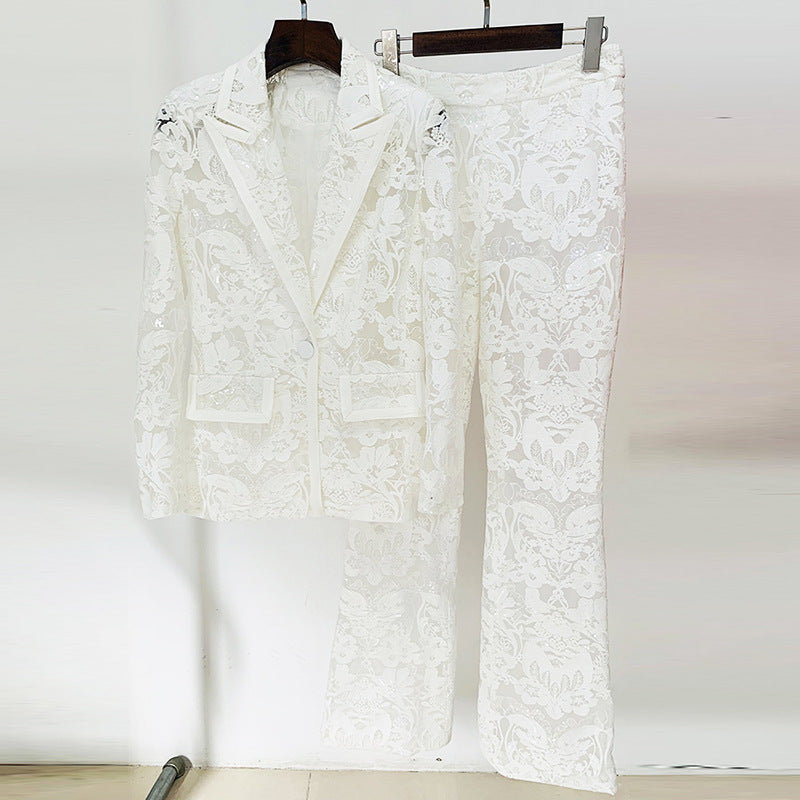 Lace & Sequin Atelier Suit Set