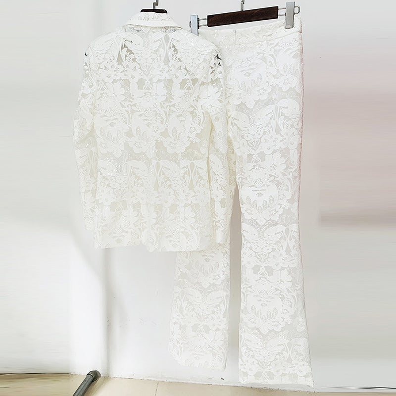 Lace & Sequin Atelier Suit Set