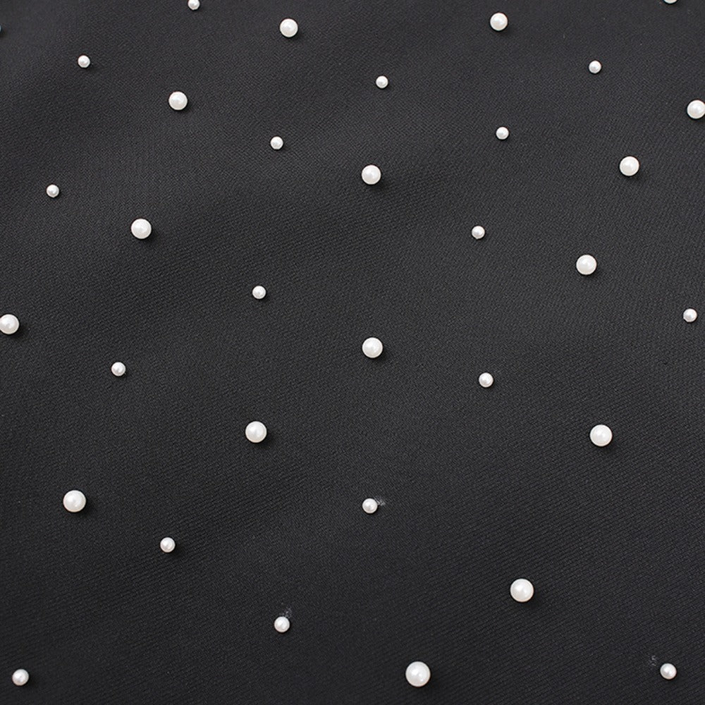 French Couture Diamond-Studded Strapless Gown