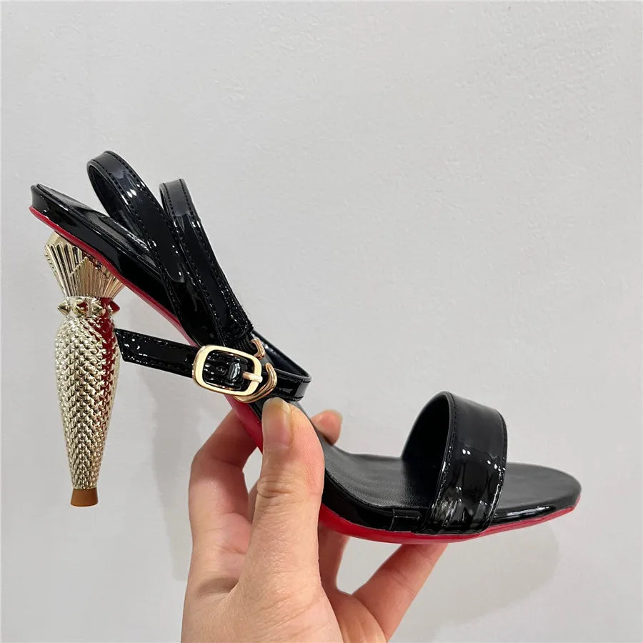 Lipstick Stiletto Gladiator Sandal
