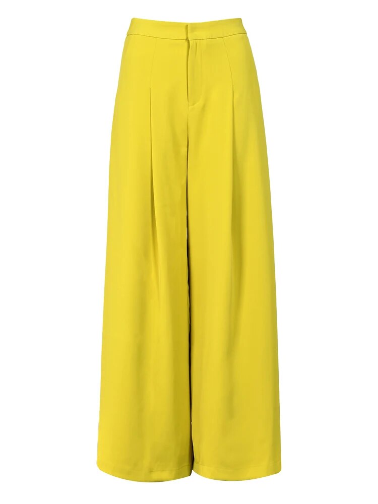 Golden Hour Wide-Leg Suit Set