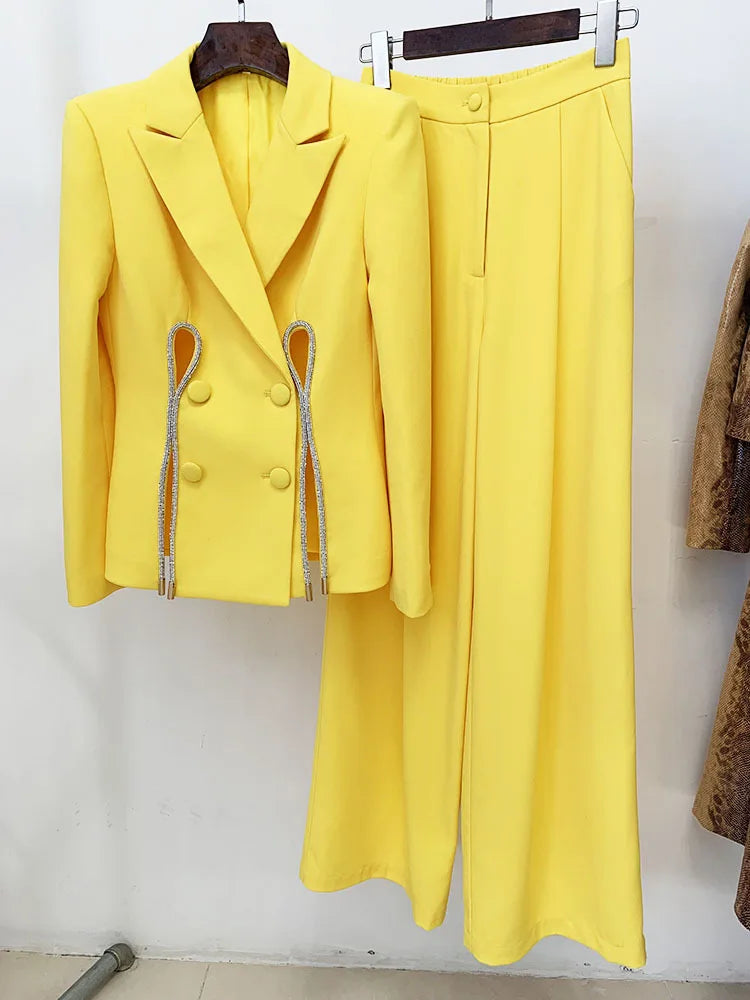 Diamond Split Statement Two-Piece Set