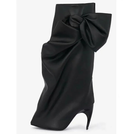 Bow Wrap Calf Boot