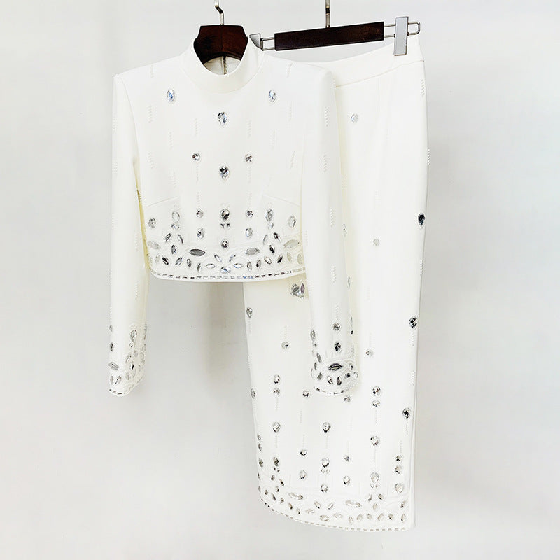 Couture Beadwork Midi Suit Set
