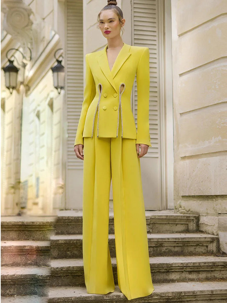 Diamond Split Statement Two-Piece Set