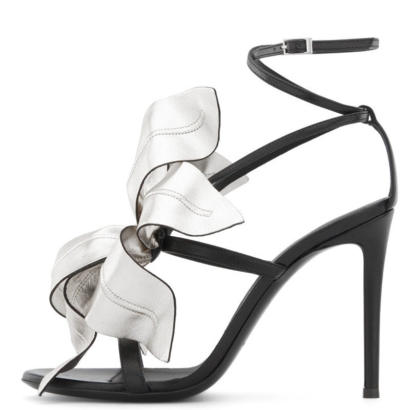 Oversized Bloom Stiletto Sandal