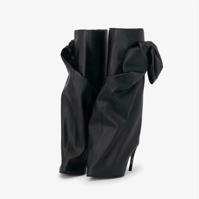 Bow Wrap Calf Boot