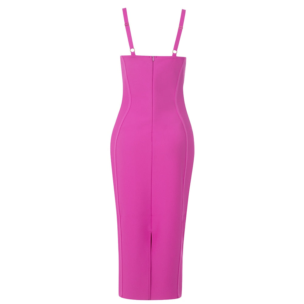 Ethereal Mesh Strap Bandage Dress