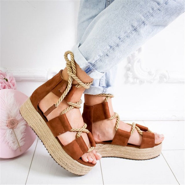 Riviera Riot Lace-Up Sandal