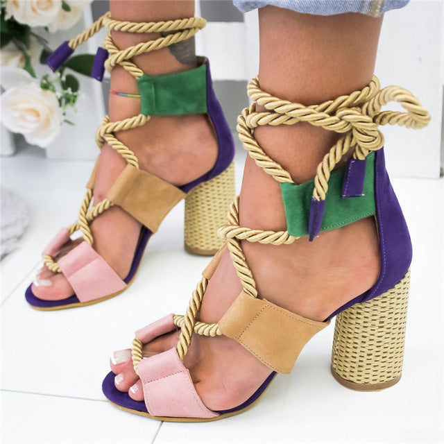 Riviera Riot Lace-Up Sandal
