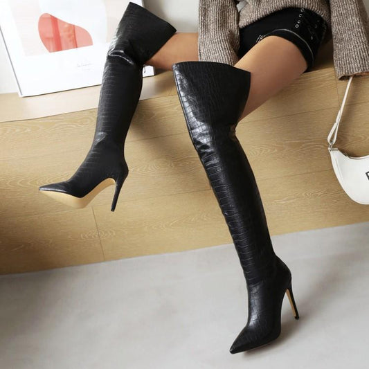 Serpent Luxe Over-the-Knee Boots