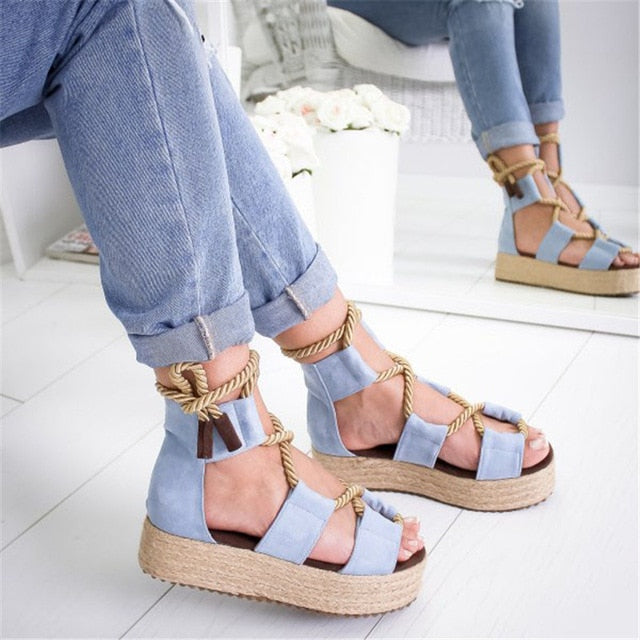 Riviera Riot Lace-Up Sandal