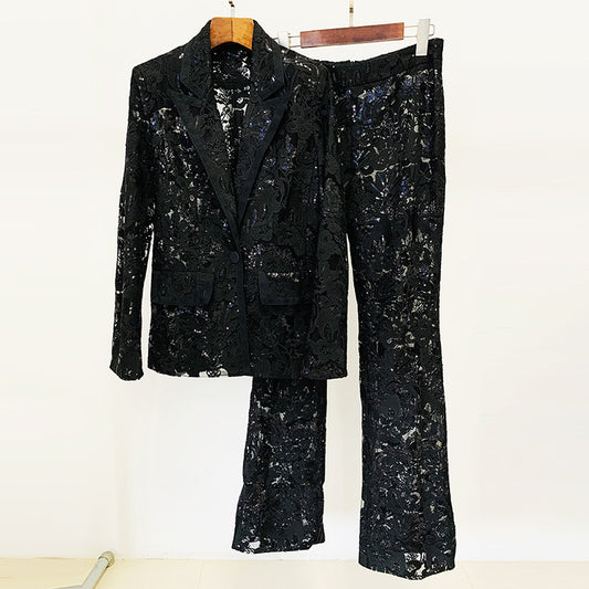 Lace & Sequin Atelier Suit Set