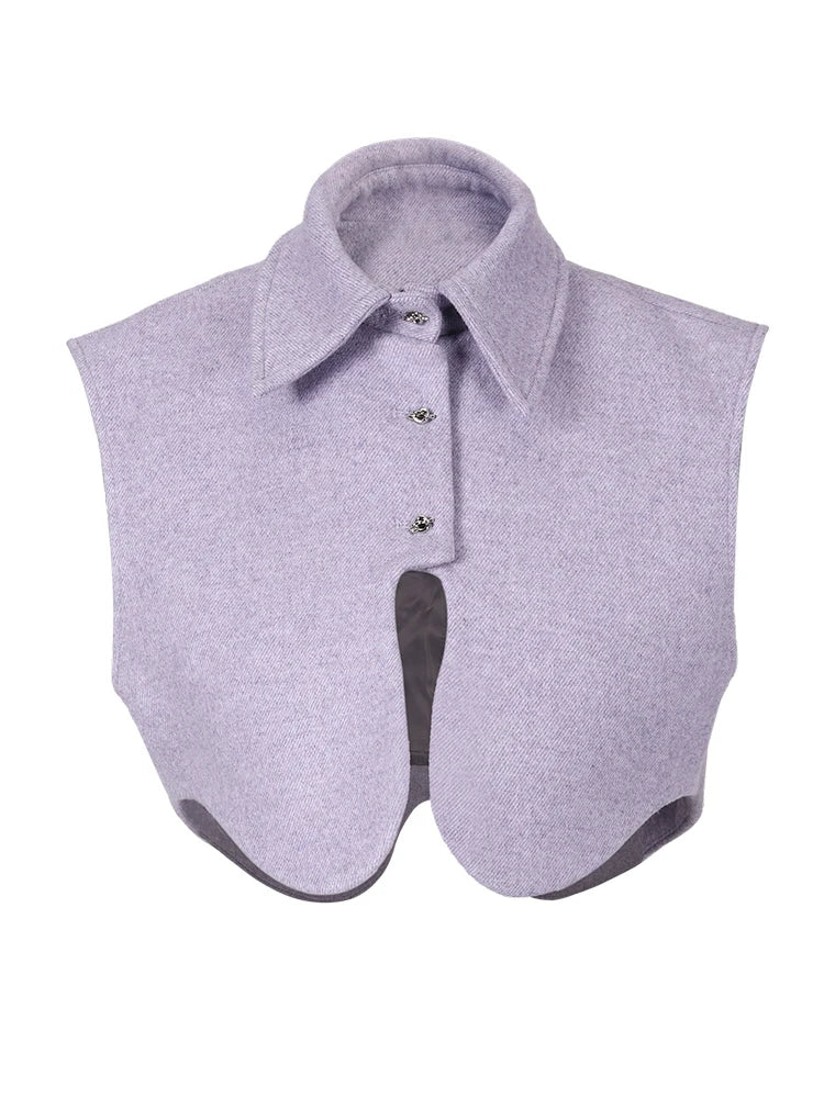 Amethyst Cloud Wool-Blend Parka Coat