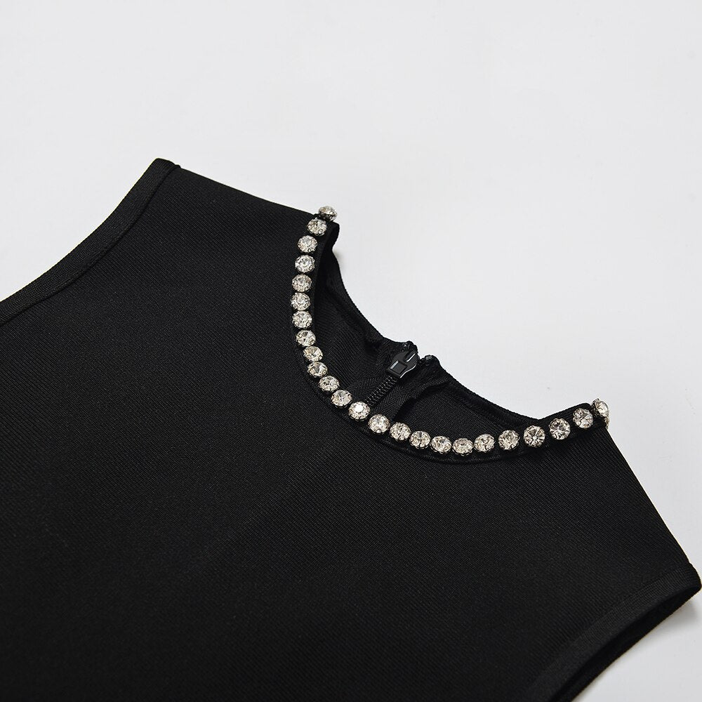 Starlight Beaded Sling Bodycon Dress