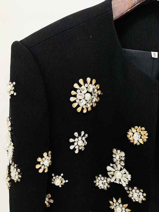 Rhinestone Authority Split-Pant Set (Two Piece)