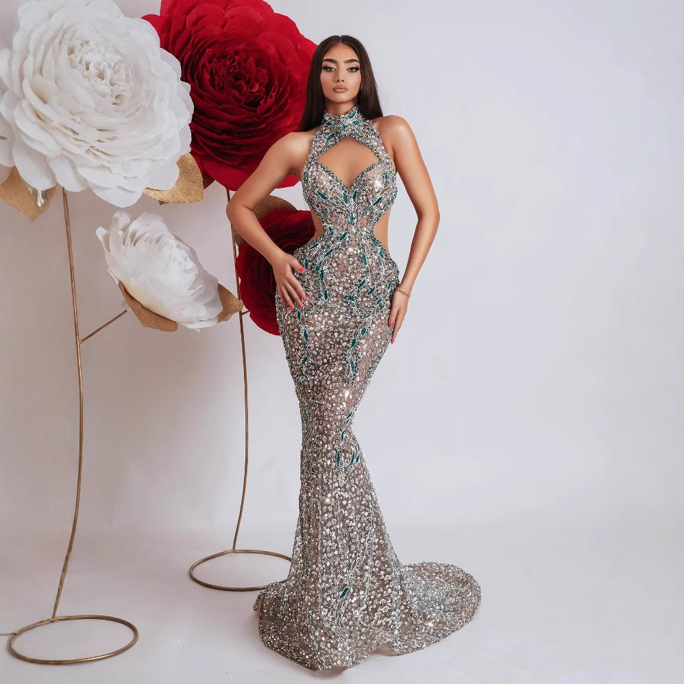 Prism Diamond Halter Maxi