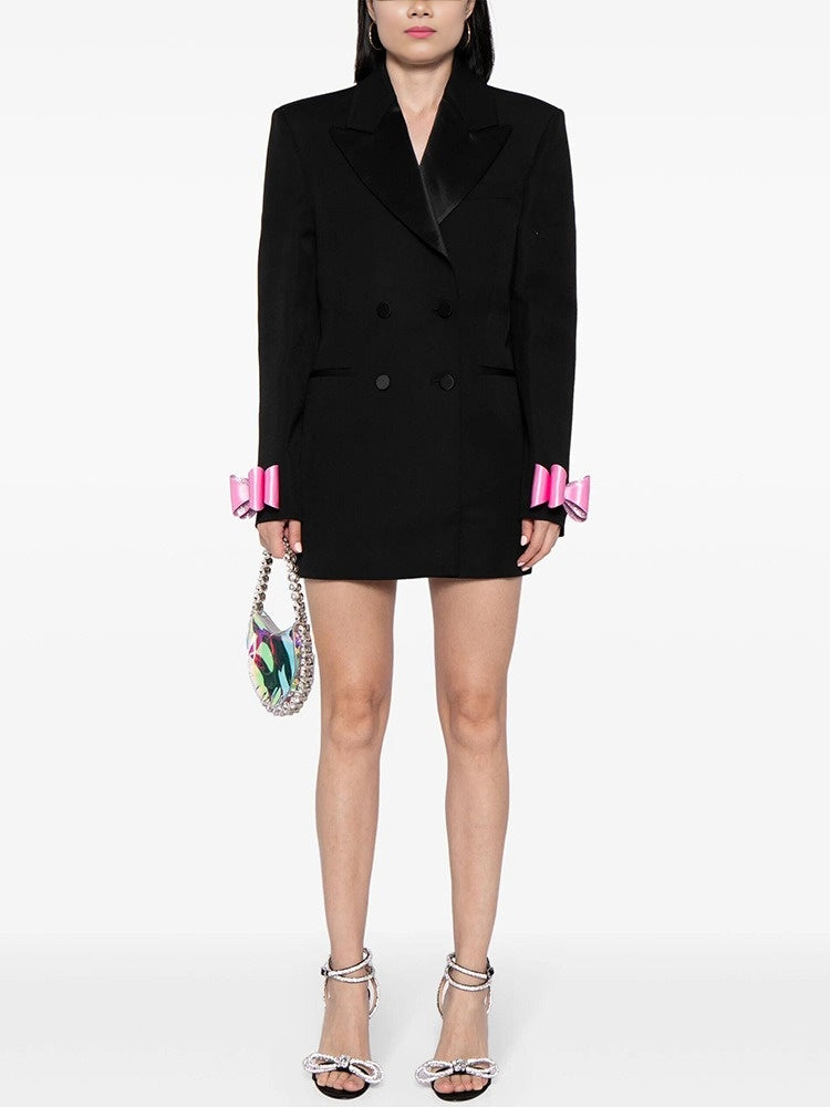 Diamond Bow Blazer Dress