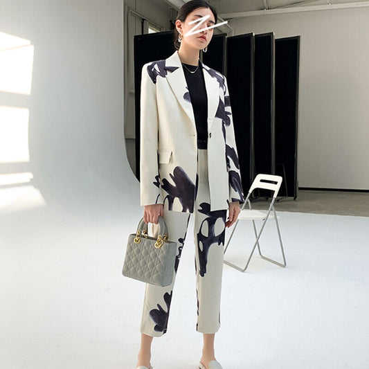 Viva Vogue Diamond Patchwork Two-Piece Set