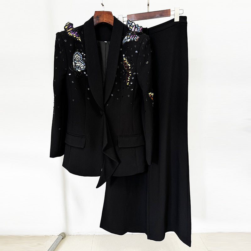 Stellar Papillon Diamond-Inlaid Butterfly Suit Set