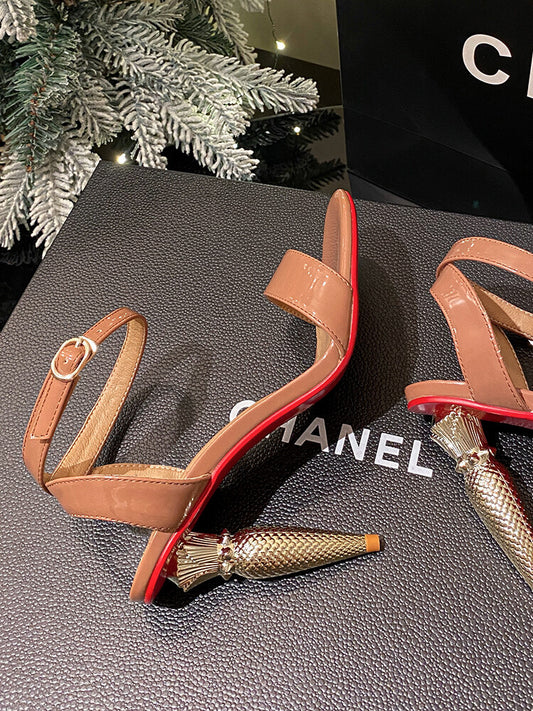 Lipstick Stiletto Gladiator Sandal