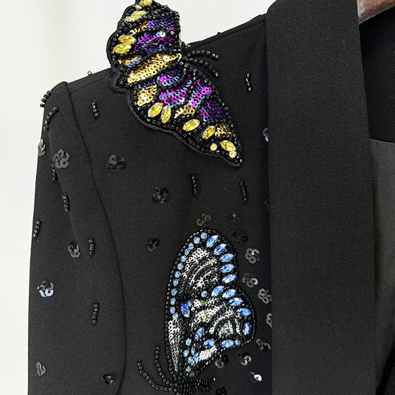 Stellar Papillon Diamond-Inlaid Butterfly Suit Set