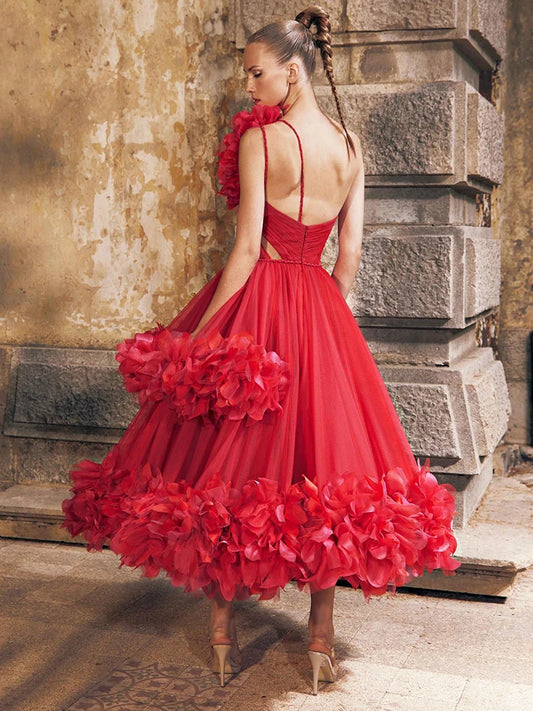 CRIMSON REIGN One Shoulder Gown
