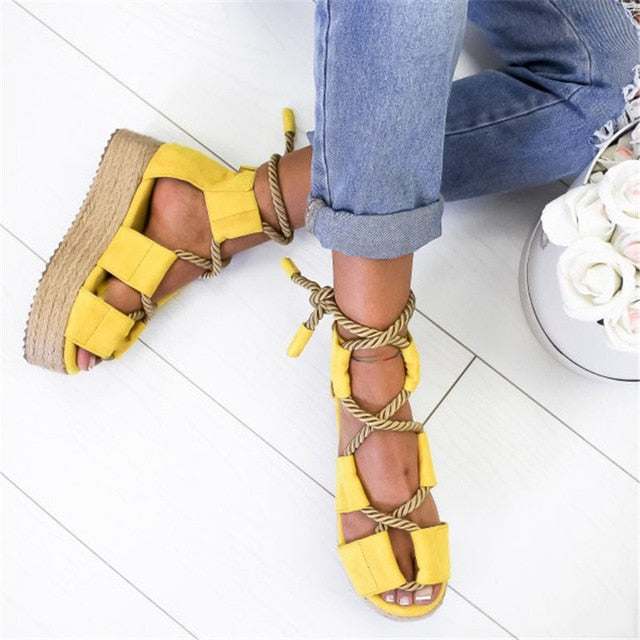 Riviera Riot Lace-Up Sandal