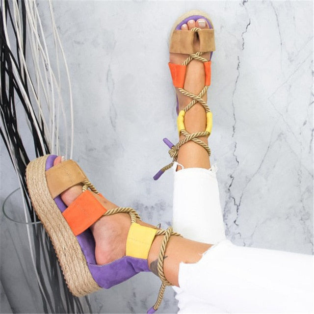 Riviera Riot Lace-Up Sandal