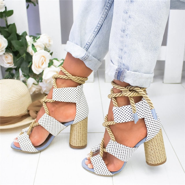 Riviera Riot Lace-Up Sandal