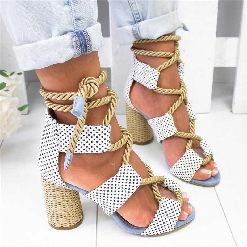 Riviera Riot Lace-Up Sandal