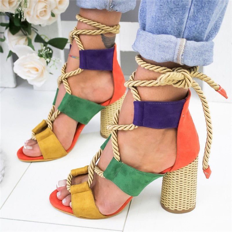 Riviera Riot Lace-Up Sandal